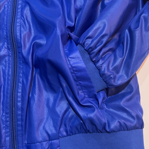 Vintage IZOD Zod Club Royal Blue Windbreaker Jacket 80s 90s Retro M - Picture 3 of 10